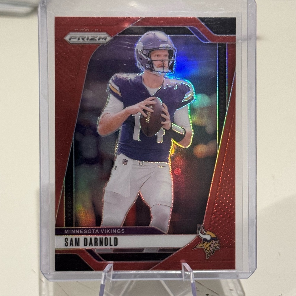 🔥 2024 Sam Darnold Panini Prizm Red Prizm. Minnesota and Seattle Seahawks.